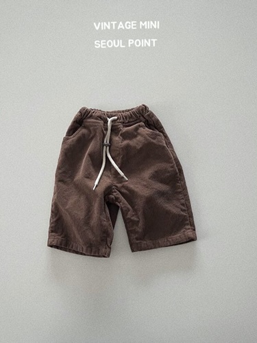 String Corduroy Pants