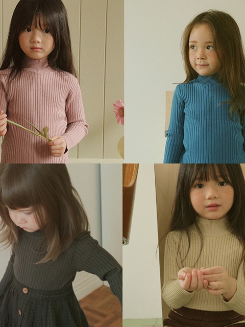 With Knit Rib Tee