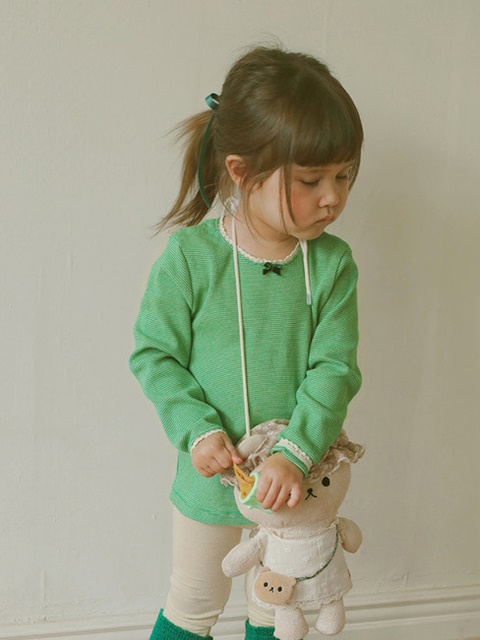 Warm Rib Lace Tee