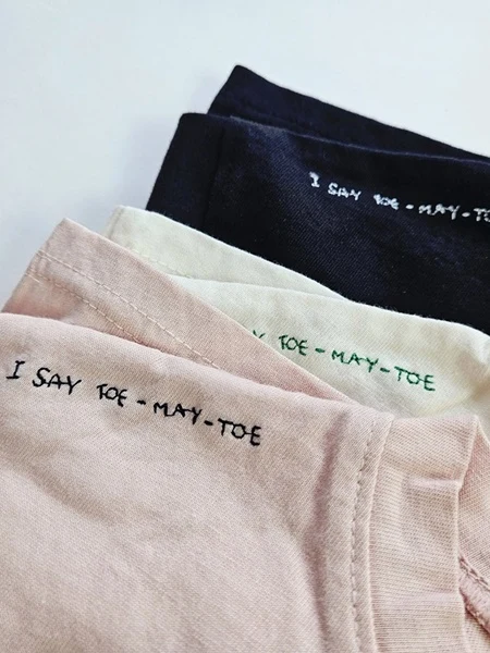 Shoulder Embroidery Tee