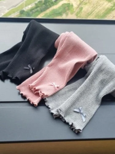 Ribbed Ribbon Leggings Ribbed Ribbon Leggings