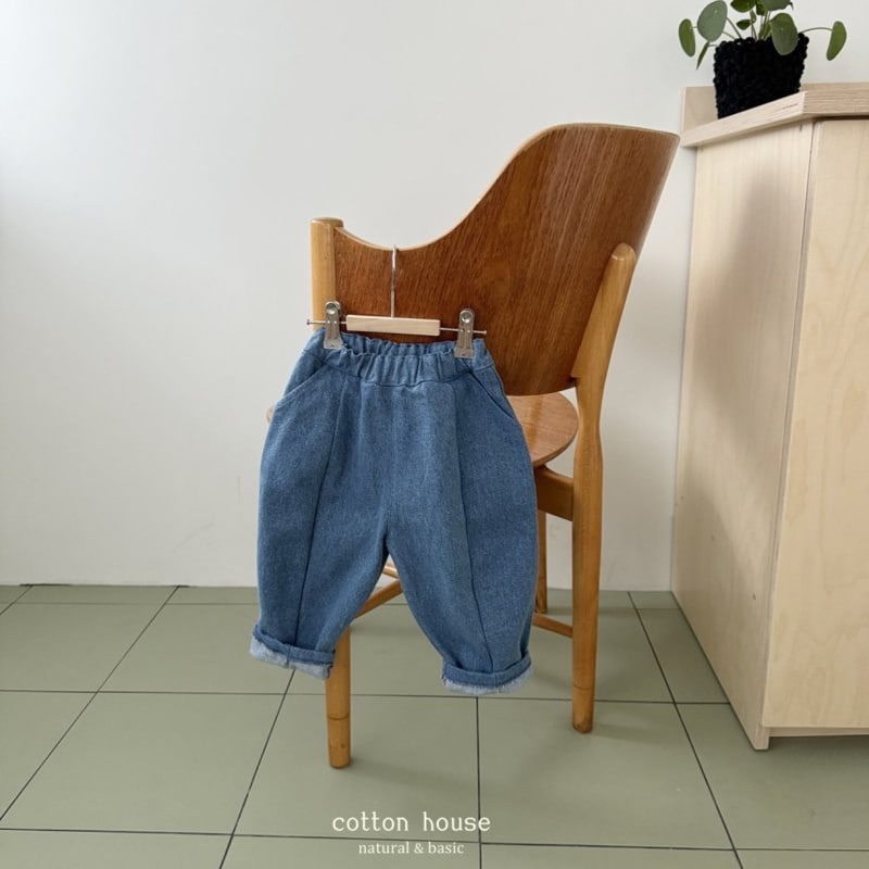 Cotton House - Korean Children Fashion - #childofig - Cotton House Denim Pants - 12