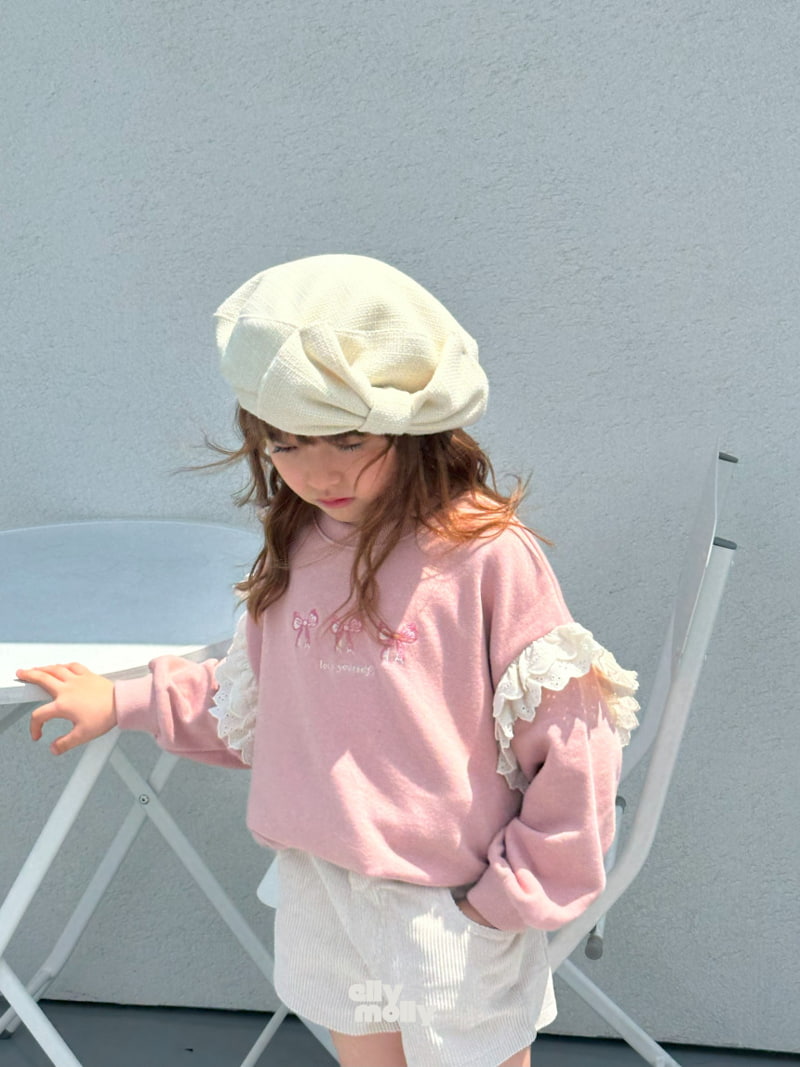 Ellymolly - Korean Children Fashion - #kidsstore - Angel Lace Sweatshirts - 3