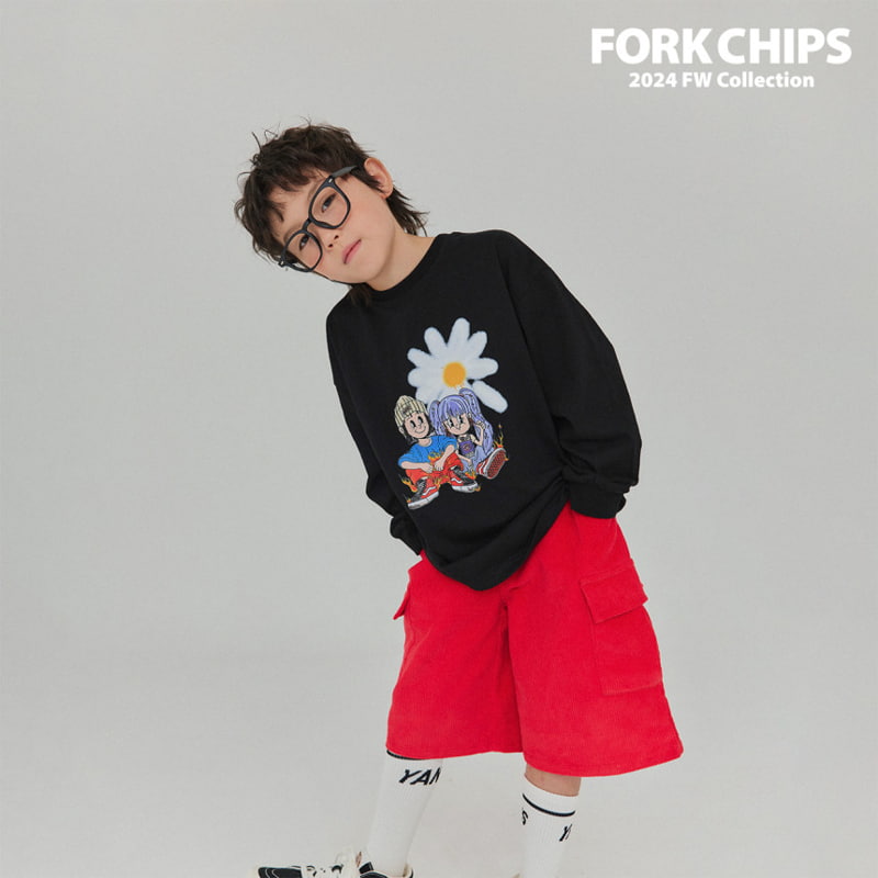 Fork Chips - Korean Children Fashion - #fashionkids - Hunter Corduroy Half Pants - 12