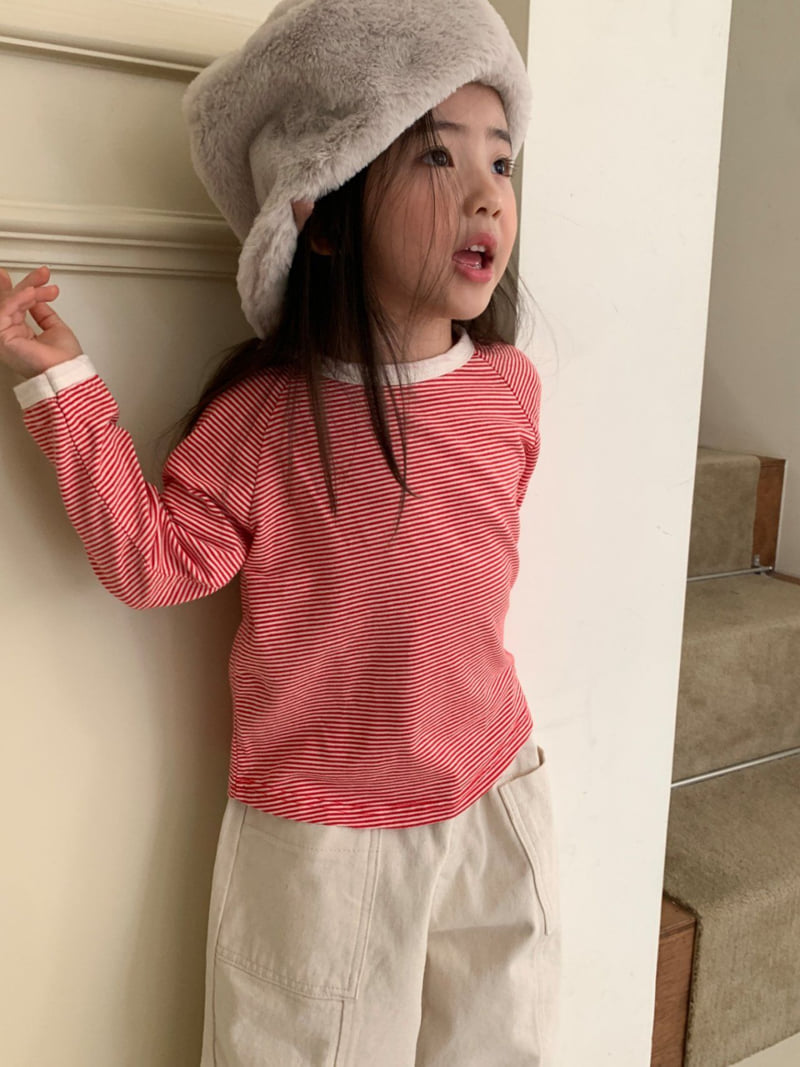 La Chouchou - Korean Baby Fashion - #babylifestyle - Piping Stripe Tee