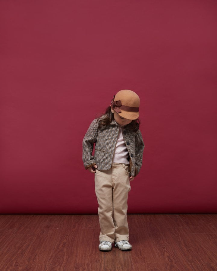 Le Bev - Korean Children Fashion - #kidsstore - Autumn Check Jacket - 2