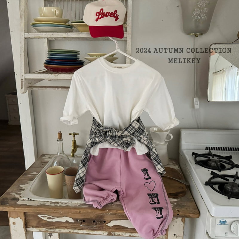 Melikey - Korean Children Fashion - #discoveringself - Basic Slit Tee - 8