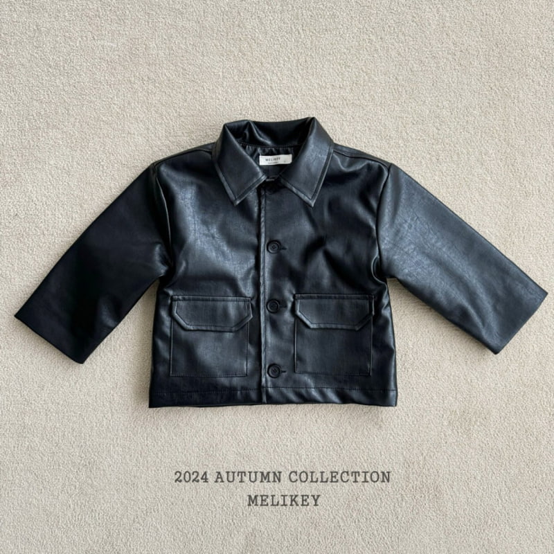 Melikey - Korean Children Fashion - #kidzfashiontrend - Half Leather Jacket - 7