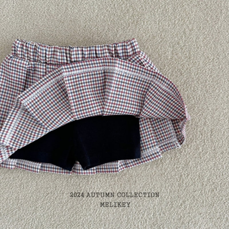 Melikey - Korean Children Fashion - #littlefashionista - Check Pleats Skirt - 4