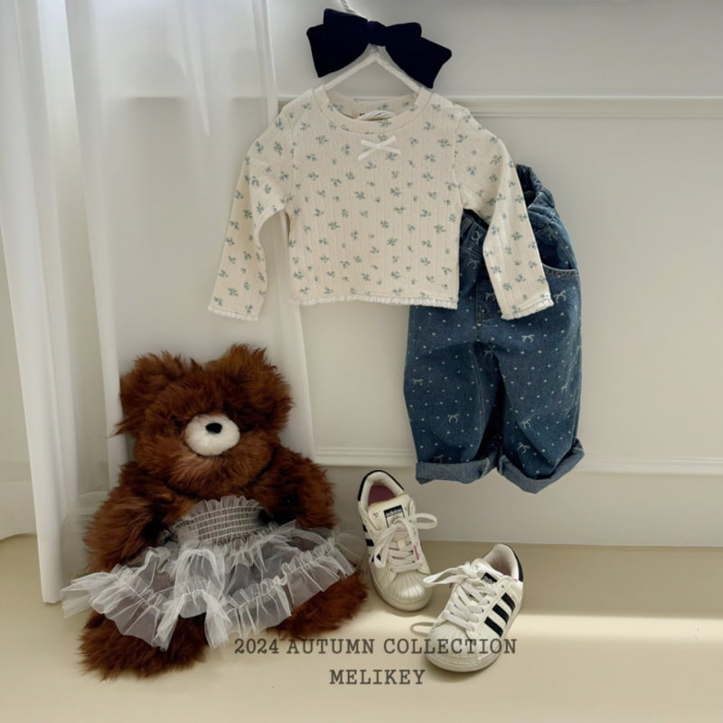 Melikey - Korean Children Fashion - #magicofchildhood - Flower Lace Tee - 10