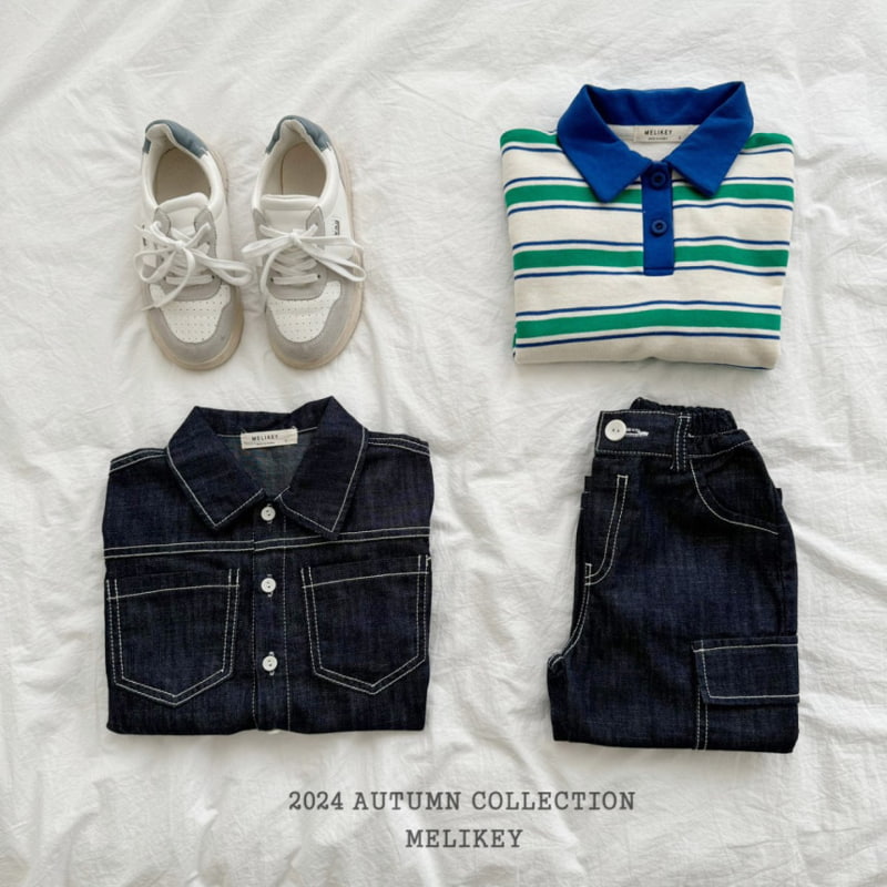Melikey - Korean Children Fashion - #prettylittlegirls - Colored Collar Sweatshirts - 9