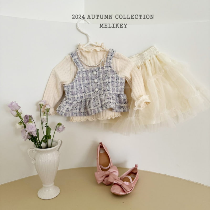 Melikey - Korean Children Fashion - #todddlerfashion - Amore Cha Skirt - 11
