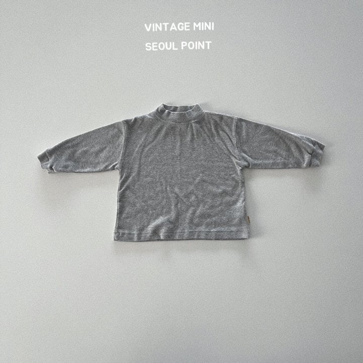 Minipoint - Korean Children Fashion - #kidzfashiontrend - Half Turtleneck Tee - 6