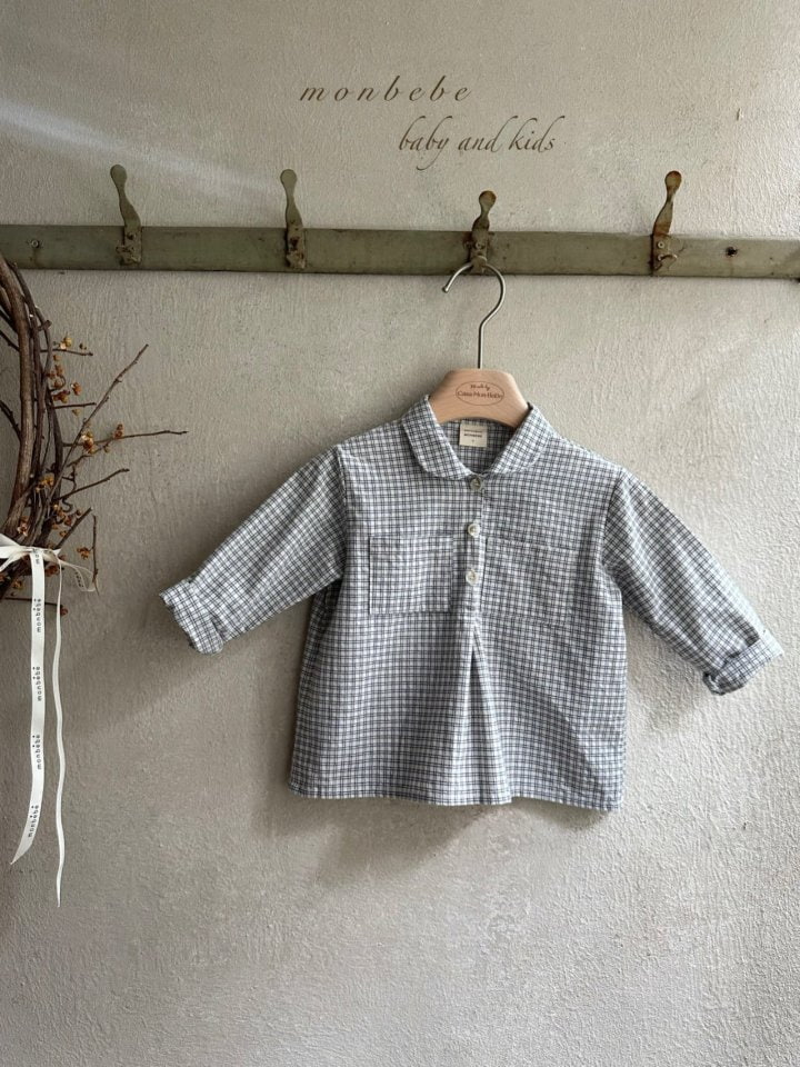 Monbebe - Korean Children Fashion - #designkidswear - Check Blouse