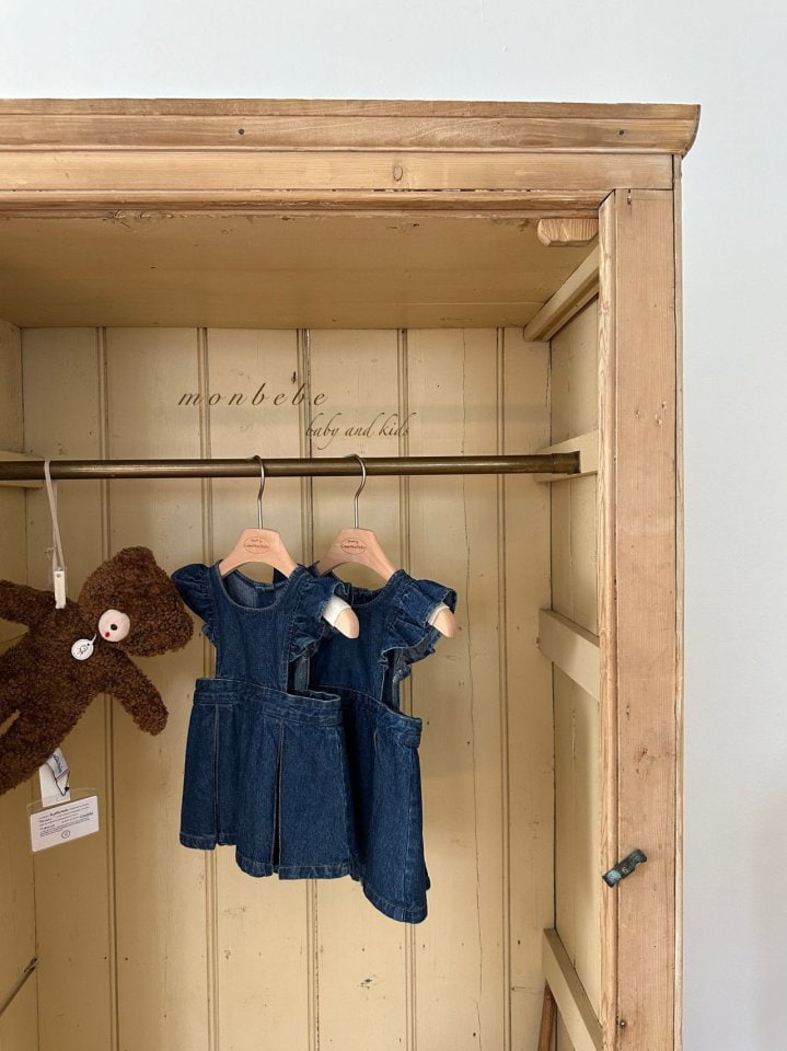 Monbebe - Korean Children Fashion - #discoveringself - Miya Denim Dress - 5
