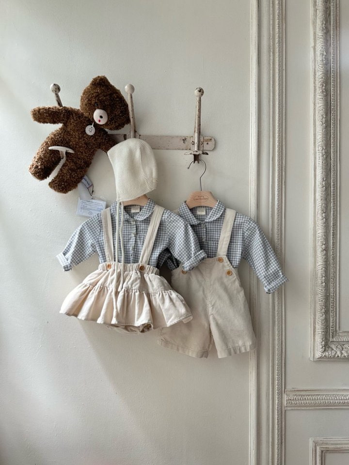 Monbebe - Korean Children Fashion - #minifashionista - Check Blouse - 10