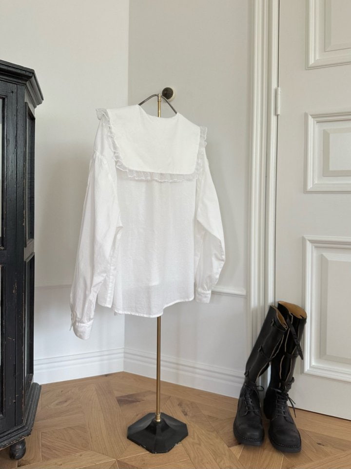 Monbebe - Korean Women Fashion - #momslook - Adult Hanna Frill Blouse - 4