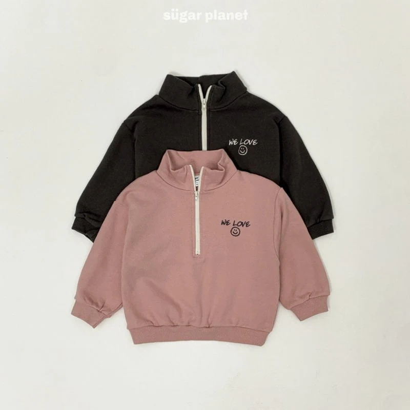 Sugar Planet - Korean Children Fashion - #childofig - We Love Half Zip-up