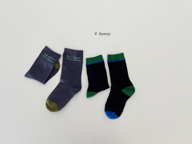 V Bunny - Korean Children Fashion - #minifashionista - Universe Socks - 7