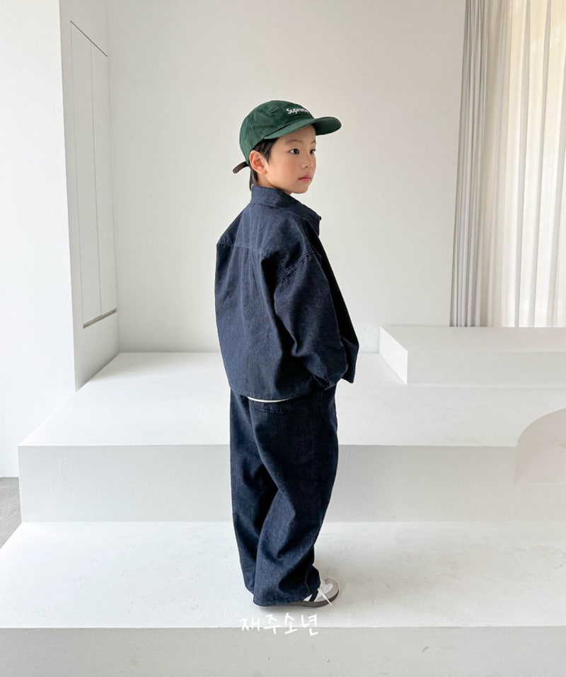 Witty Boy - Korean Children Fashion - #kidzfashiontrend - Non Face Denim Shirt - 7