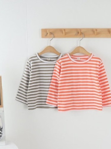 Thick Stripe Round Tee