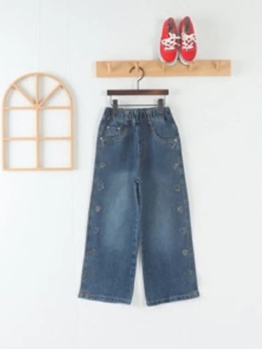 Heart Denim Pants