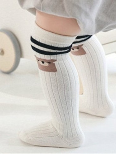 Two Lines Bear Socks