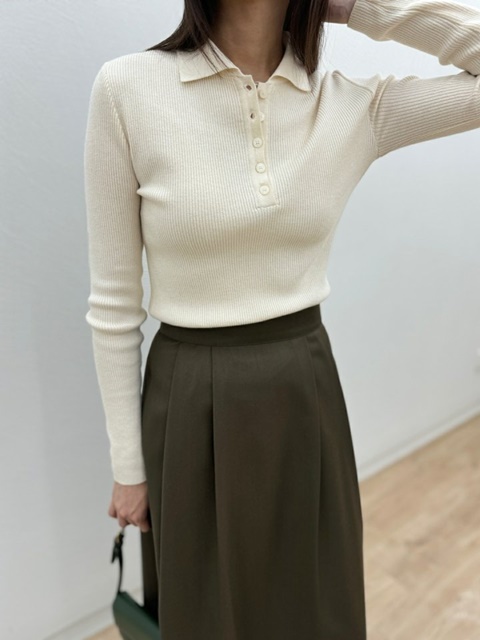 Alphi Collar Knit Top Alphi Collar Knit Top