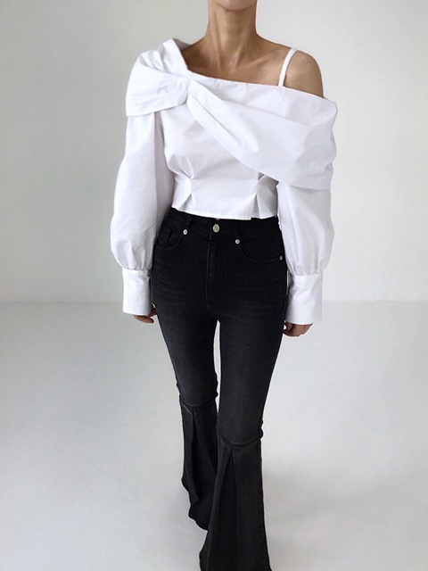 Clear Unbalance Blouse Clear Unbalance Blouse