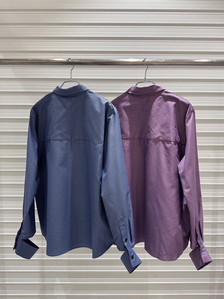 Bricklane - Korean Women Fashion - #shopsmall - Slit Check Shirt