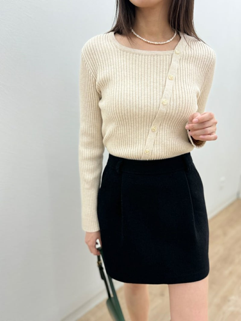 Most - Korean Women Fashion - #romanticstyle - Reet Knit Top - 6