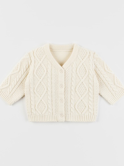 Monia Knit Baby Cardigan Monia Knit Baby Cardigan