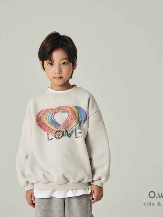 Rainbow Love Brushed Sweatshirt