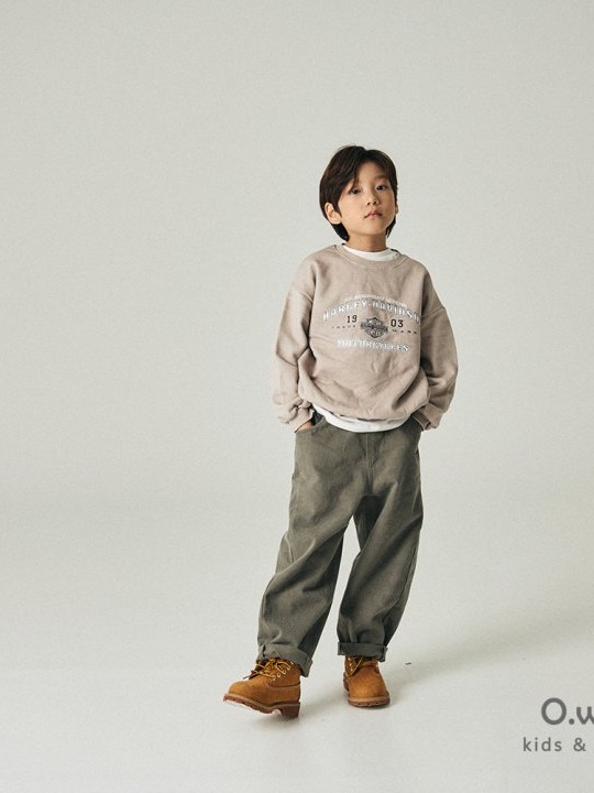 Wide Cut Brushed Cotton Pants