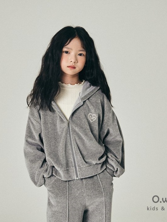 Heart Veloa Hooded Zip-Up