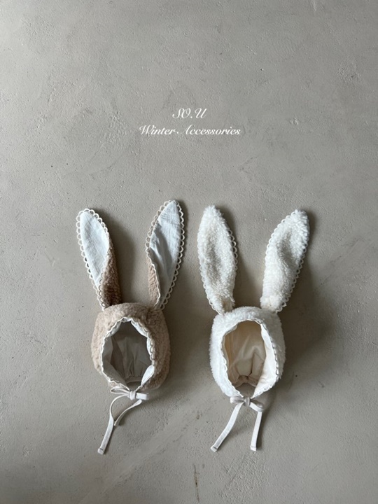 Rabbit Fleece Bonnet Rabbit Fleece Bonnet