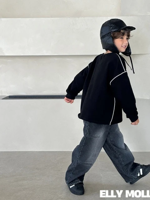 Brushed Piping Box Tee