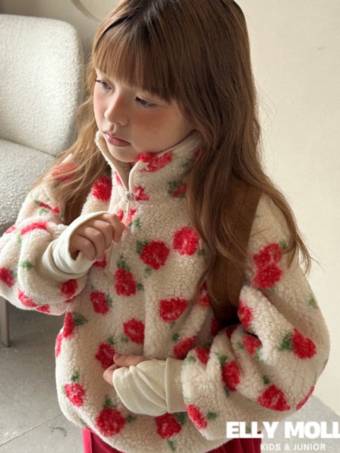 Flower Dumble Half Zip-up Anorak