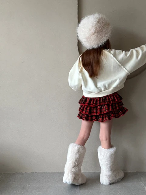 Holiday Check Cancan Pants