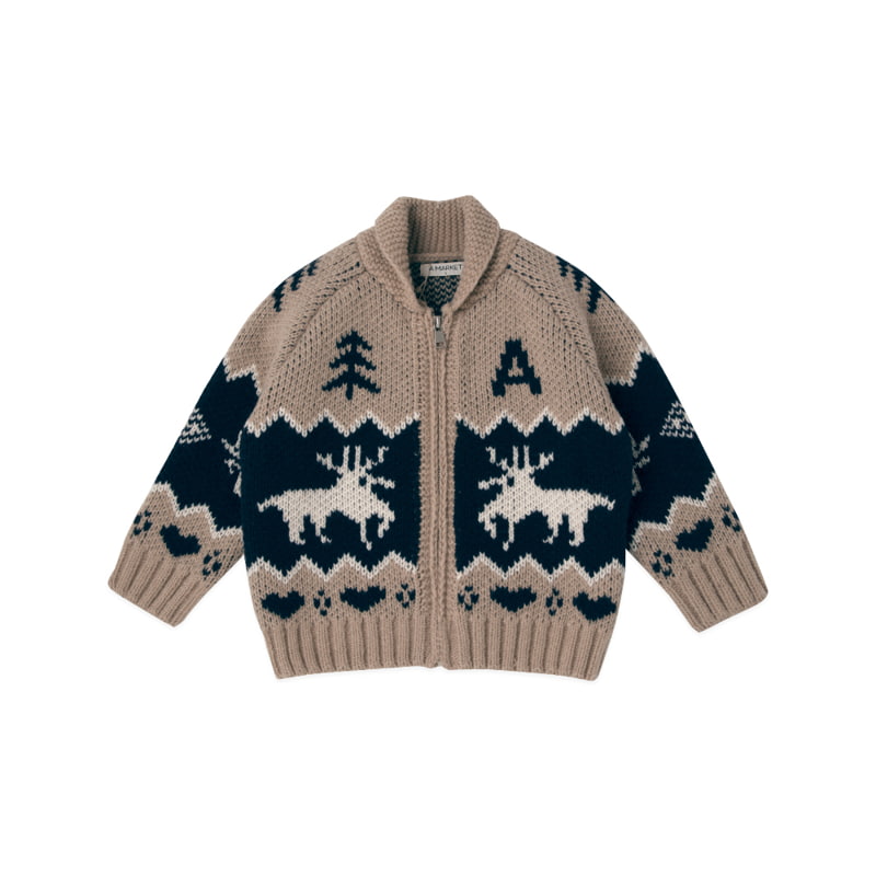 A-Market - Korean Children Fashion - #childrensboutique - A Bear Knit Cardigan