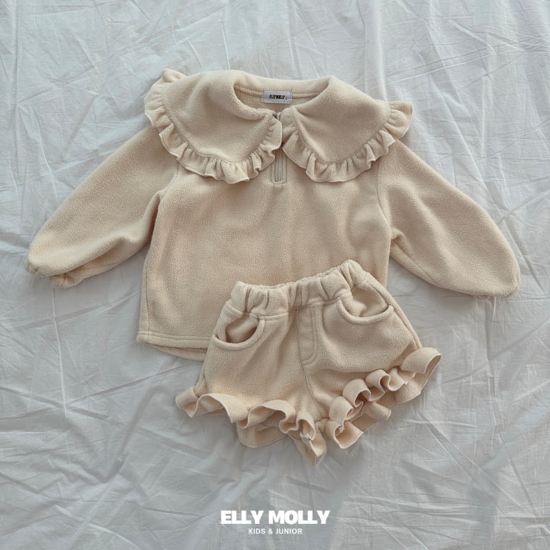 Ellymolly - Korean Children Fashion - #childofig - Frill Fleece Short Pants - 7