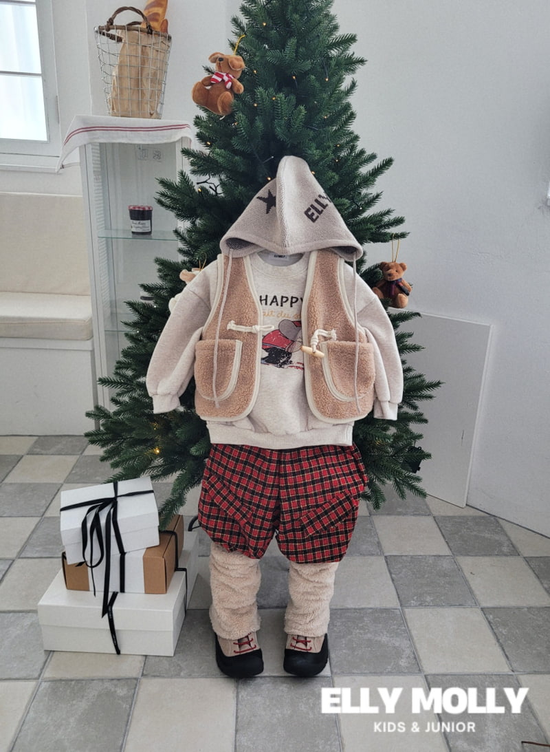 Ellymolly - Korean Children Fashion - #fashionkids - Cream Dumble Vest - 10