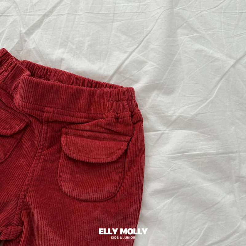 Ellymolly - Korean Children Fashion - #kidzfashiontrend - Half Moon Pocket Bootscut Pants - 11