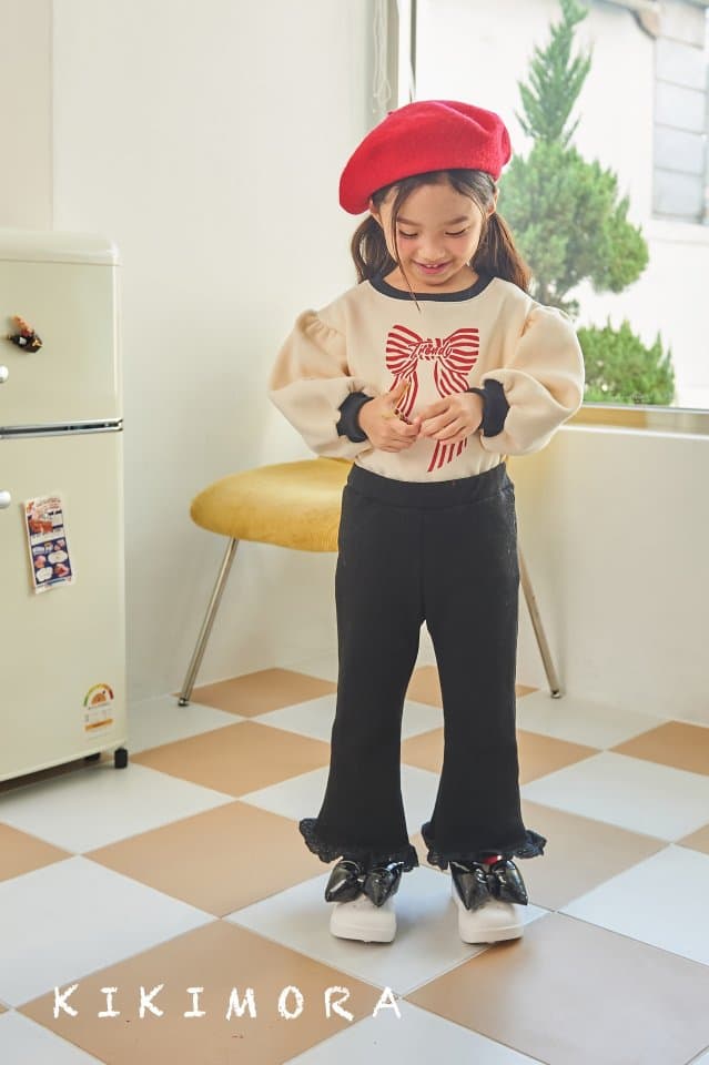 Kikimora - Korean Children Fashion - #minifashionista - Trendy Ribbon Sweatshirt - 9