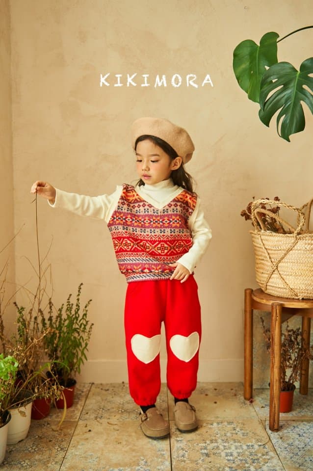 Kikimora - Korean Children Fashion - #prettylittlegirls - Snowflake Knit Half Turtleneck - 2