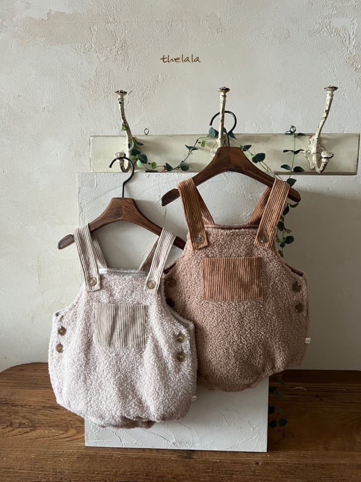 Lala - Korean Baby Fashion - #babyboutique - Bison Suspender Bodysuit - 9
