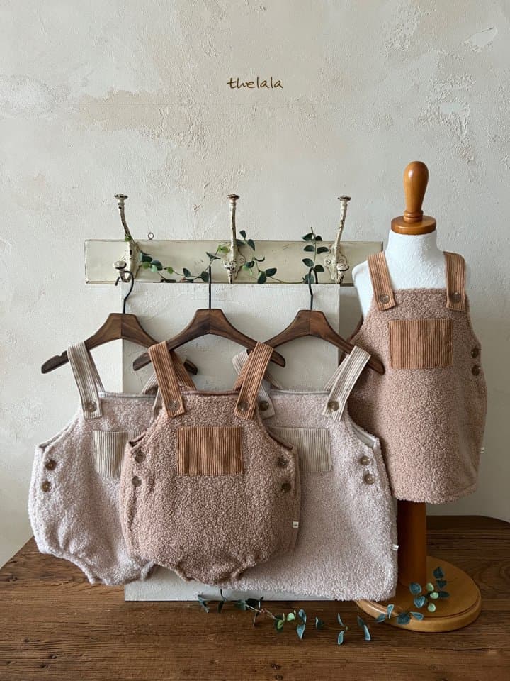 Lala - Korean Children Fashion - #littlefashionista - Bison Suspender One-piece - 4
