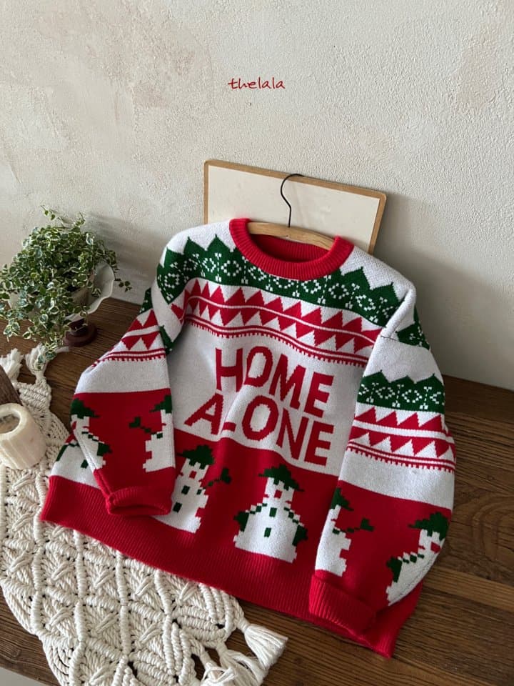 Lala - Korean Women Fashion - #womensfashion - Mom Home Alone Sweater - 5