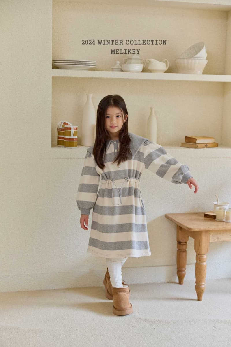 Melikey - Korean Children Fashion - #childofig - Big Stripe String One-piece