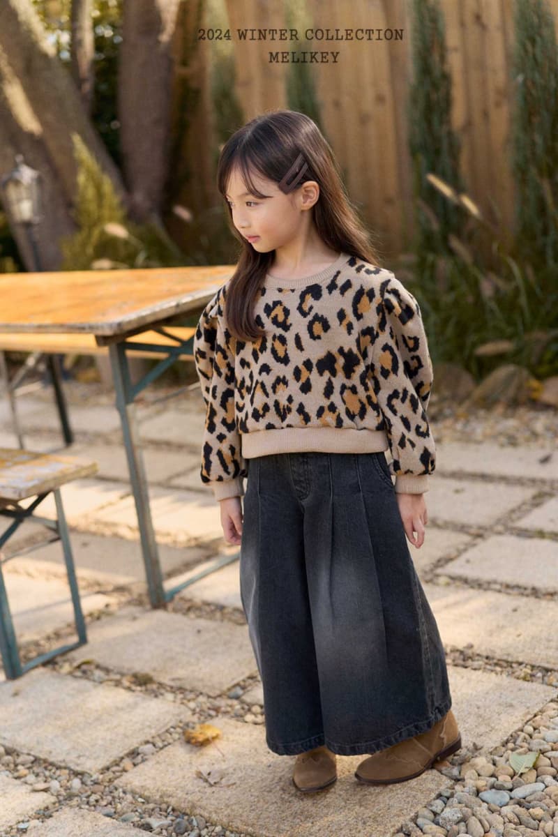 Melikey - Korean Children Fashion - #childrensboutique - Leopard Puff Sweatshirt - 5